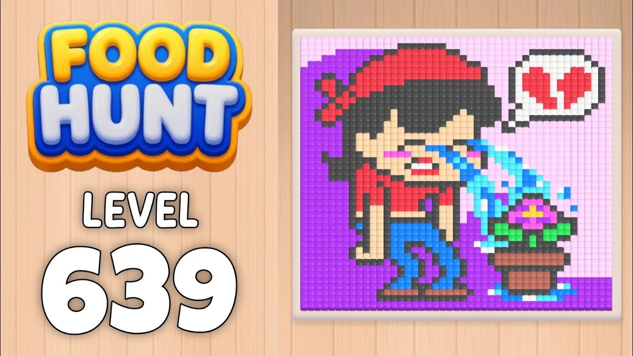 Food Hunt Level 639 board layout