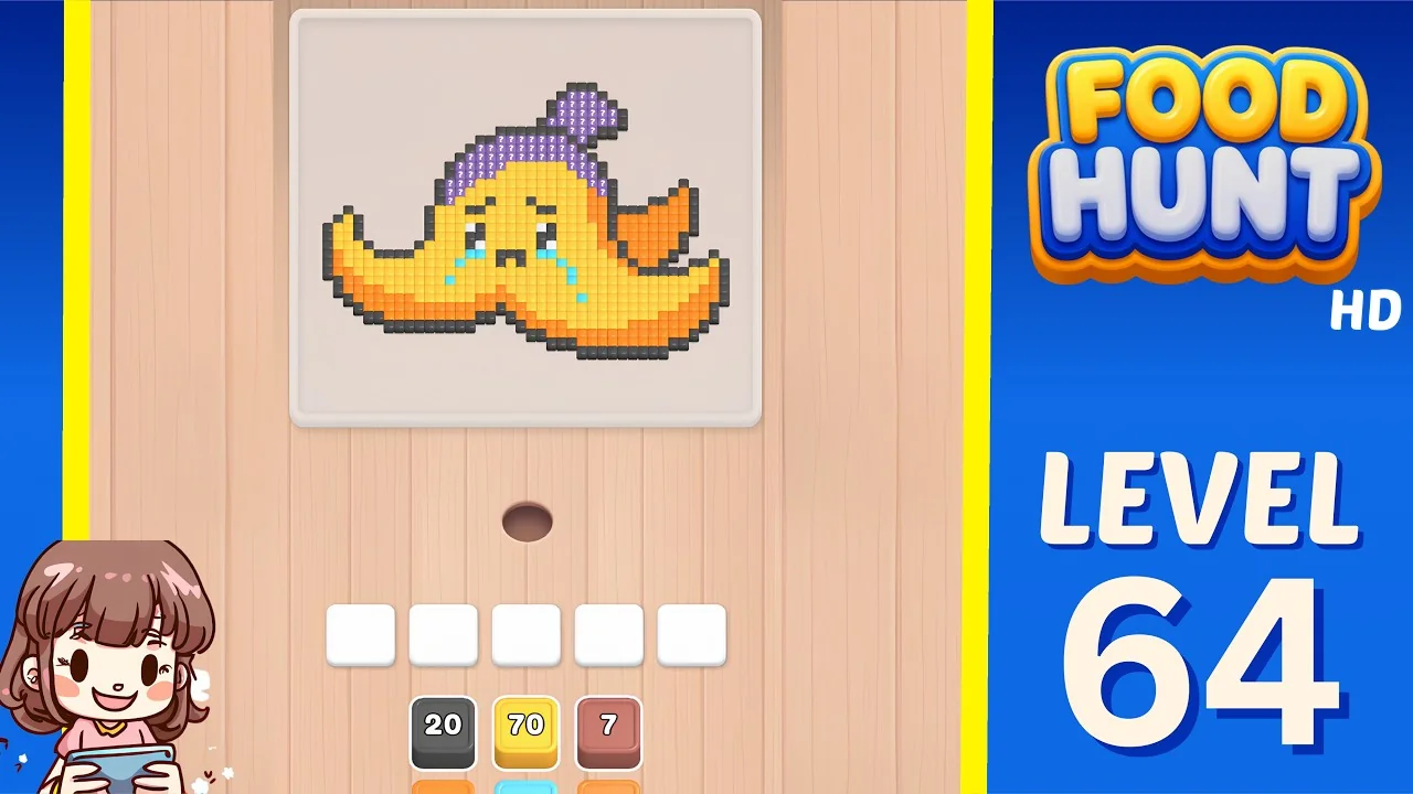 Food Hunt Level 64 board layout