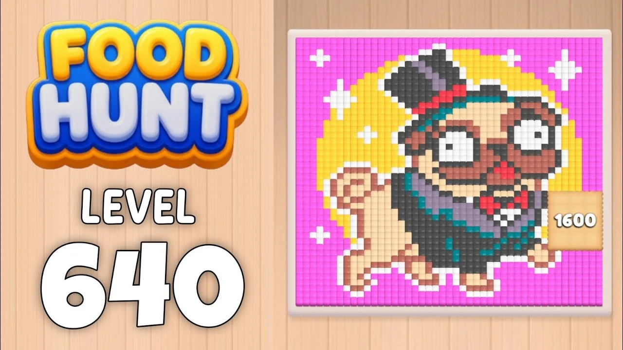 Food Hunt Level 640 board layout