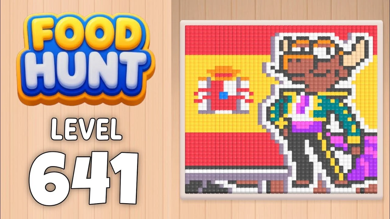 Food Hunt Level 641 board layout