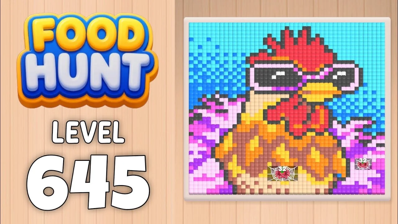 Food Hunt Level 645 board layout