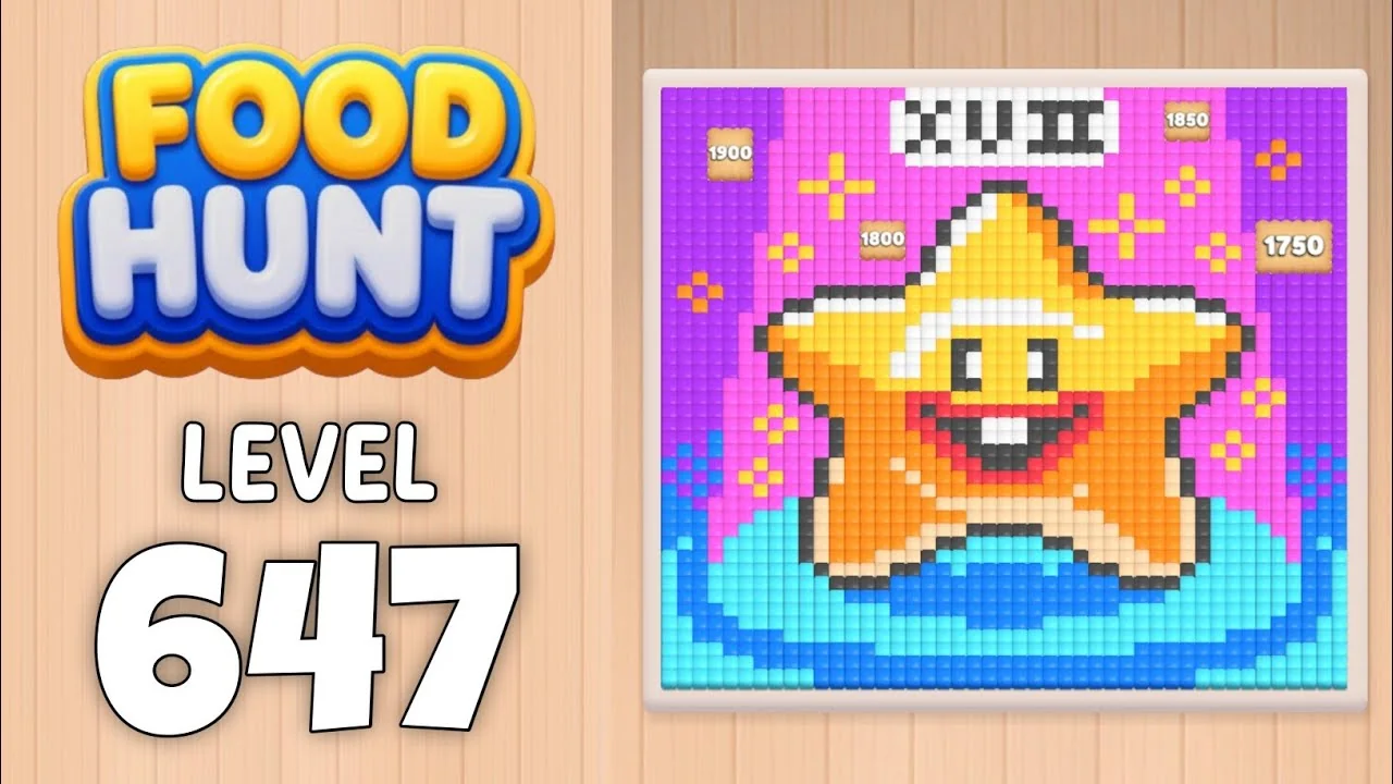 Food Hunt Level 647 board layout