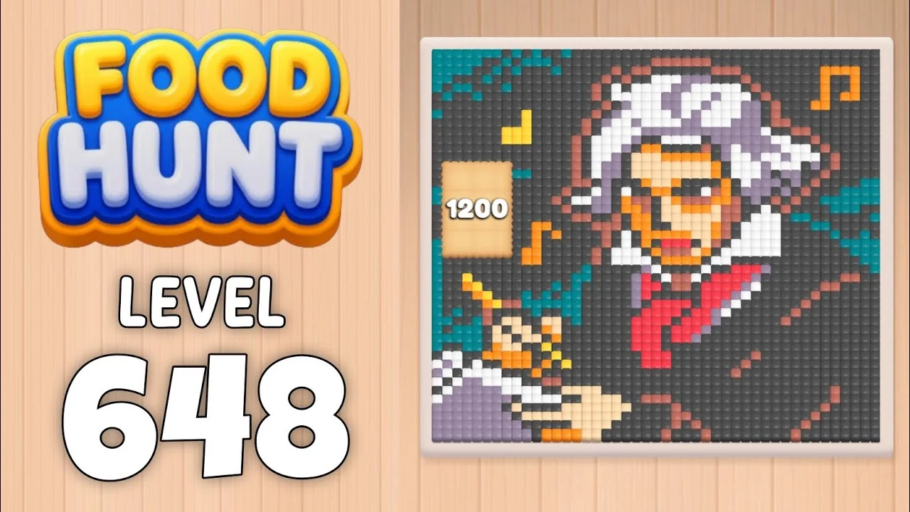 Food Hunt Level 648 board layout