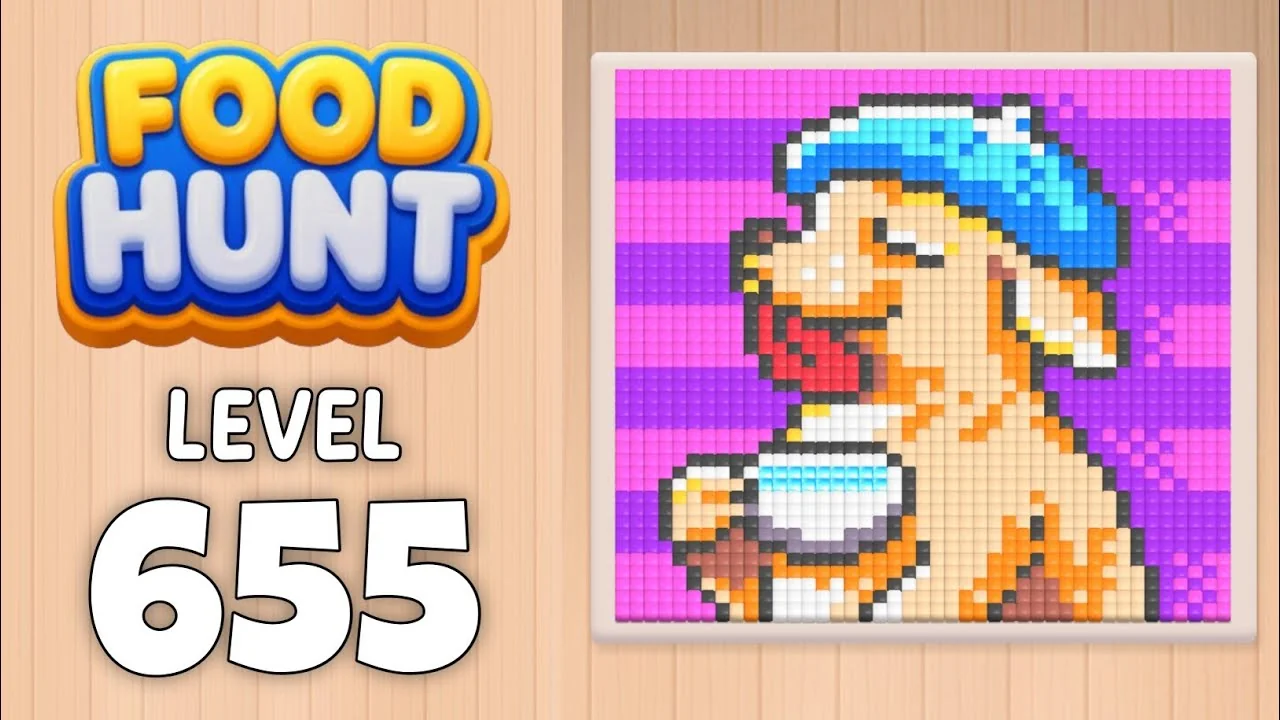 Food Hunt Level 655 board layout