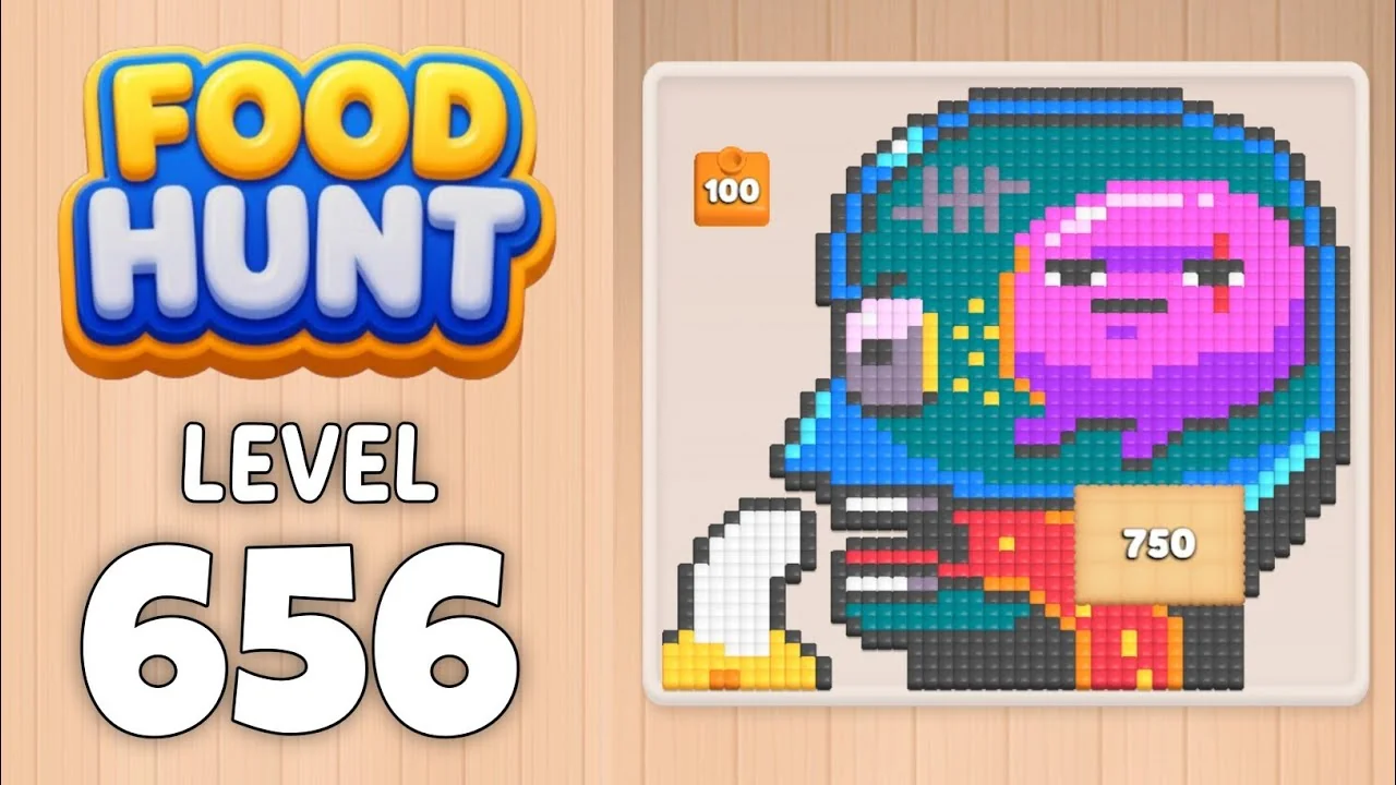 Food Hunt Level 656 board layout