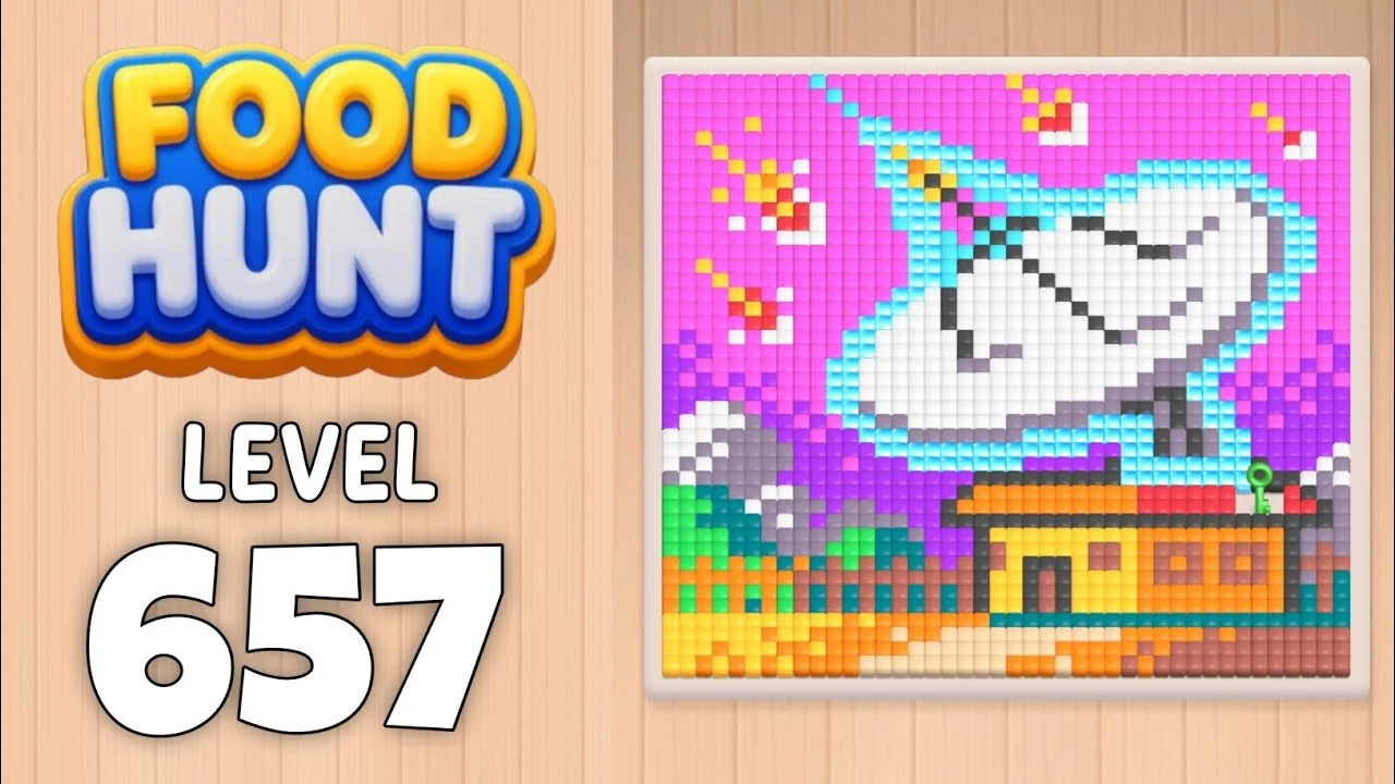 Food Hunt Level 657 board layout