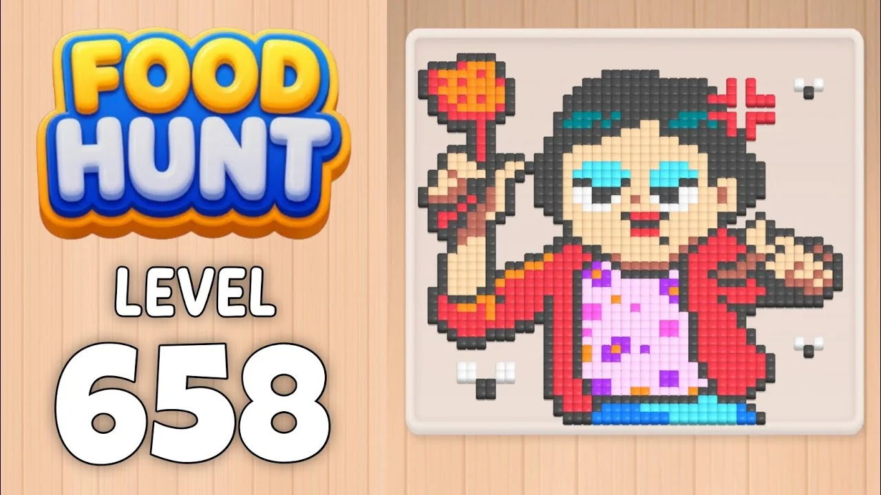 Food Hunt Level 658 board layout
