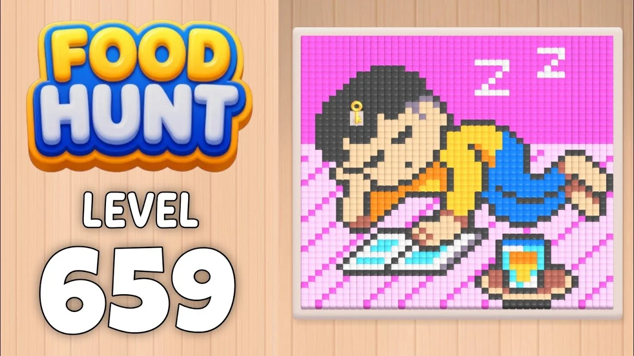Food Hunt Level 659 board layout