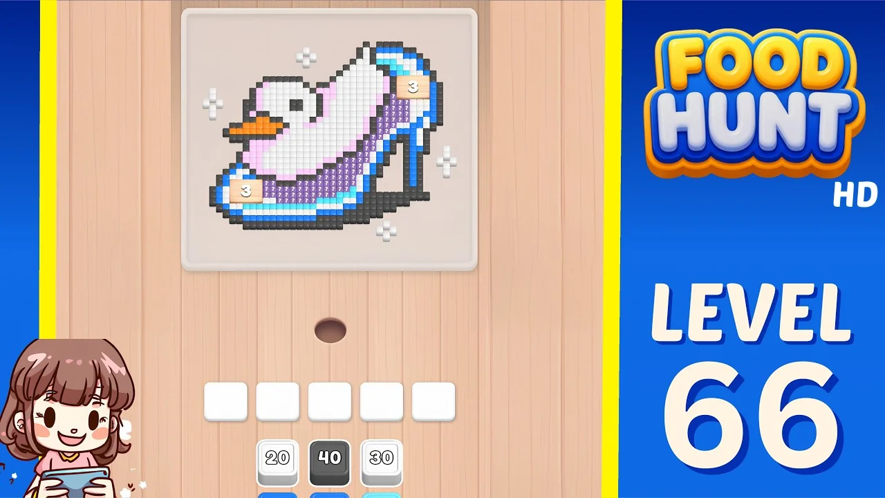 Food Hunt Level 66 board layout