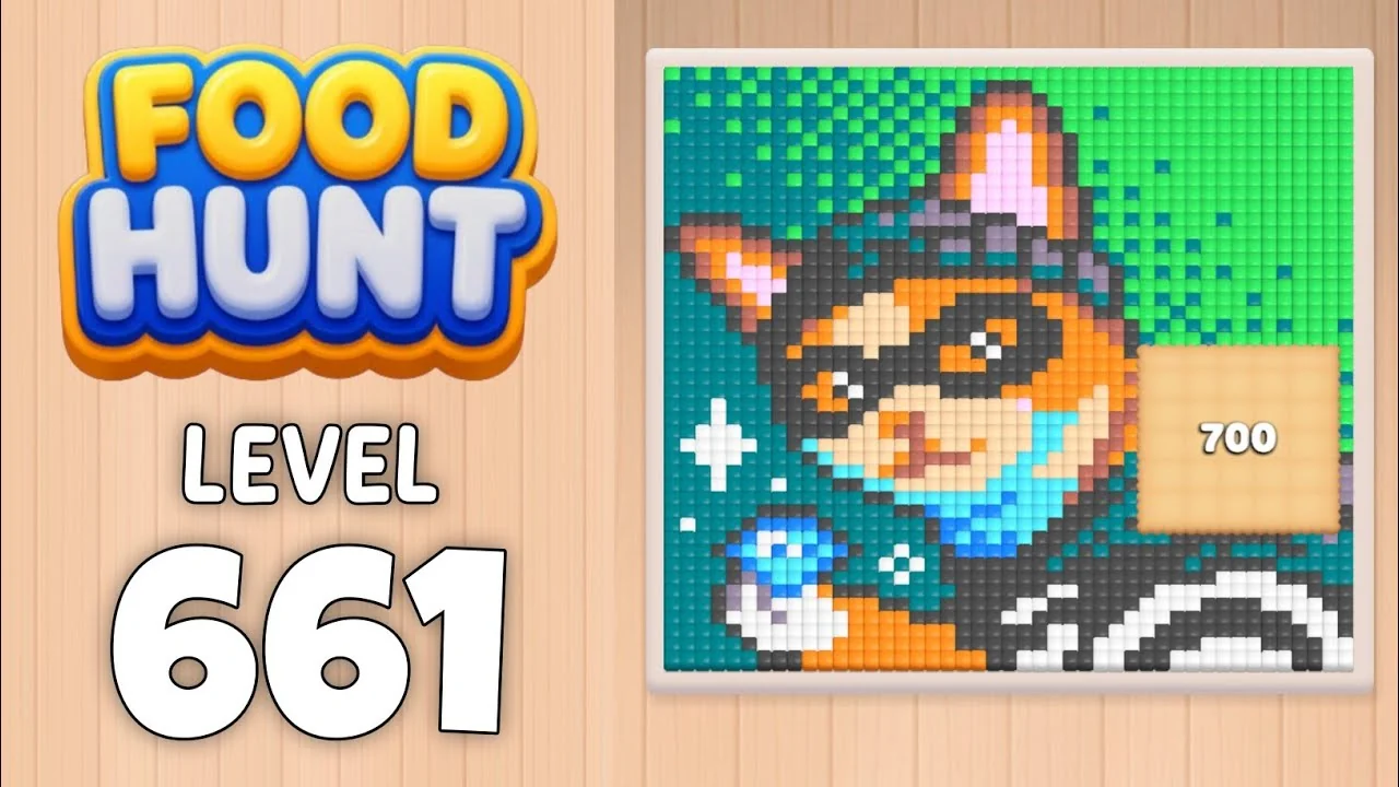 Food Hunt Level 661 board layout