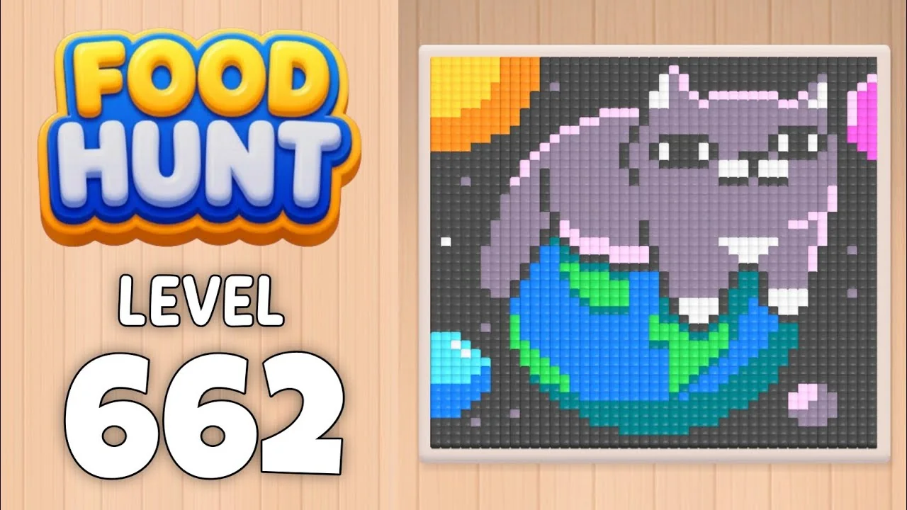 Food Hunt Level 662 board layout