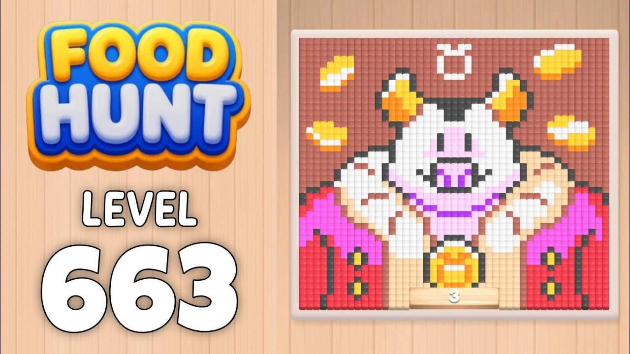 Food Hunt Level 663 board layout