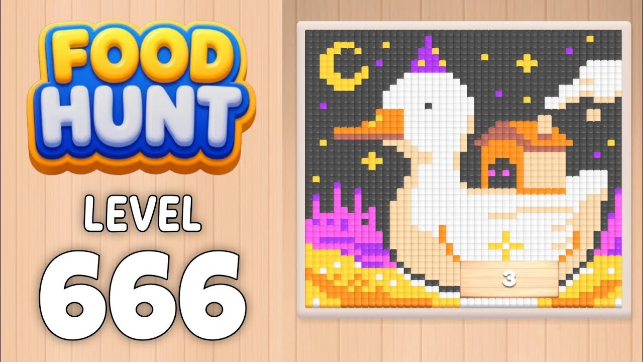 Food Hunt Level 666 board layout