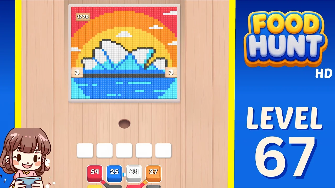 Food Hunt Level 67 board layout