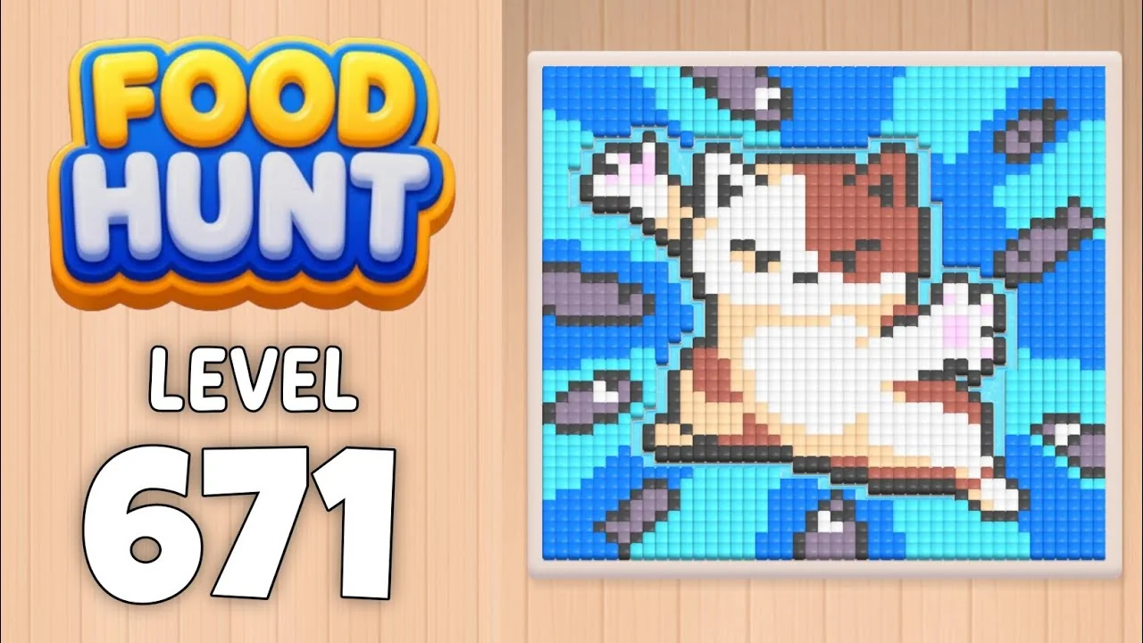 Food Hunt Level 671 board layout