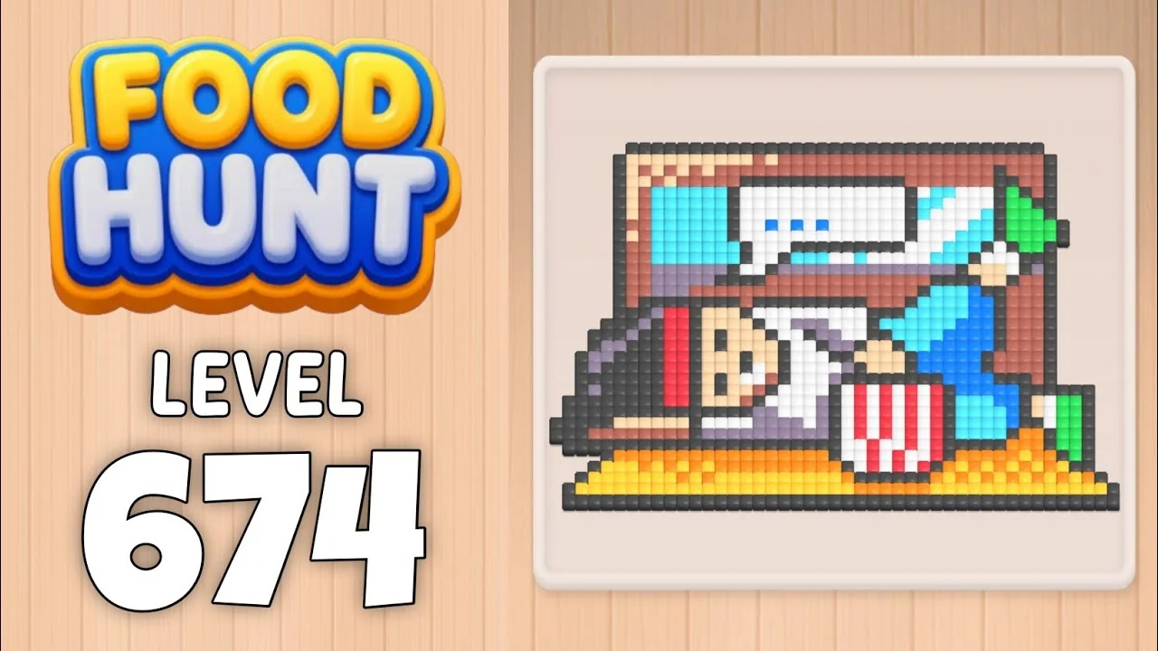 Food Hunt Level 674 board layout