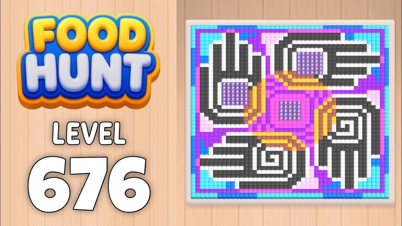 Food Hunt Level 676 board layout