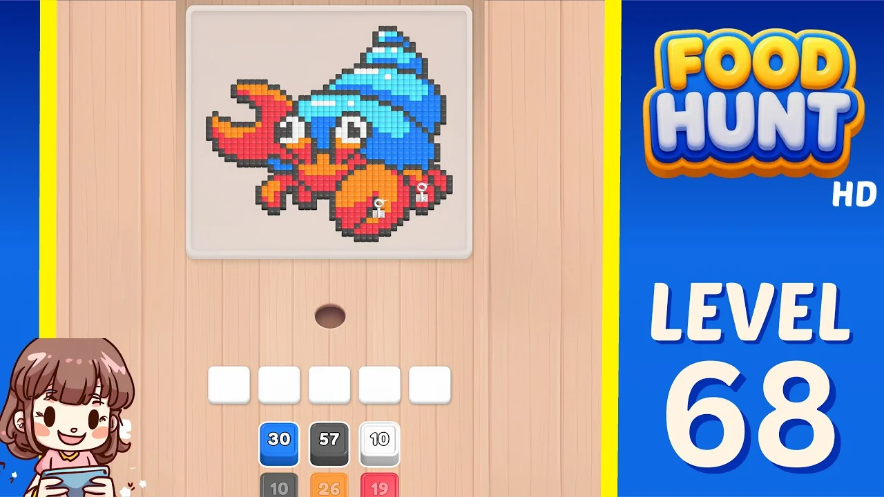 Food Hunt Level 68 board layout