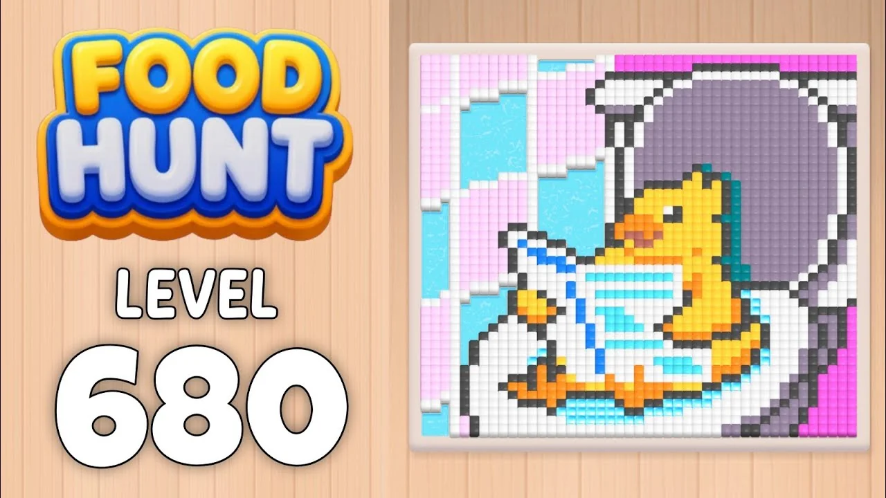 Food Hunt Level 680 board layout