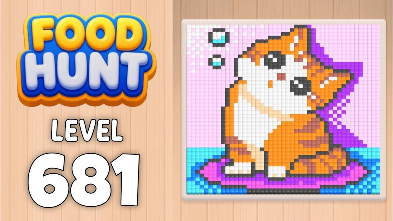 Food Hunt Level 681 board layout