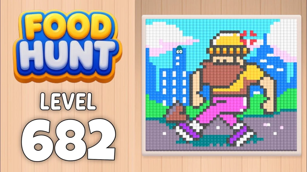 Food Hunt Level 682 board layout