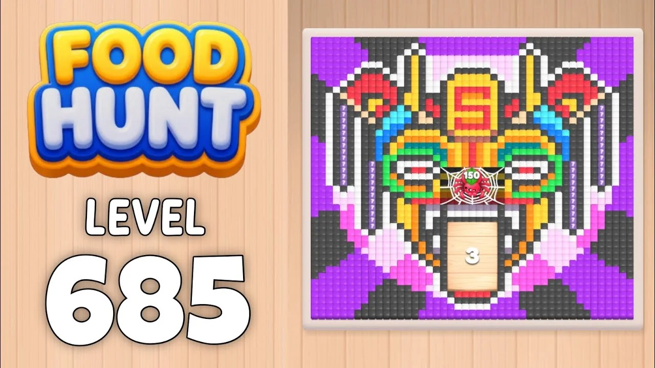Food Hunt Level 685 board layout