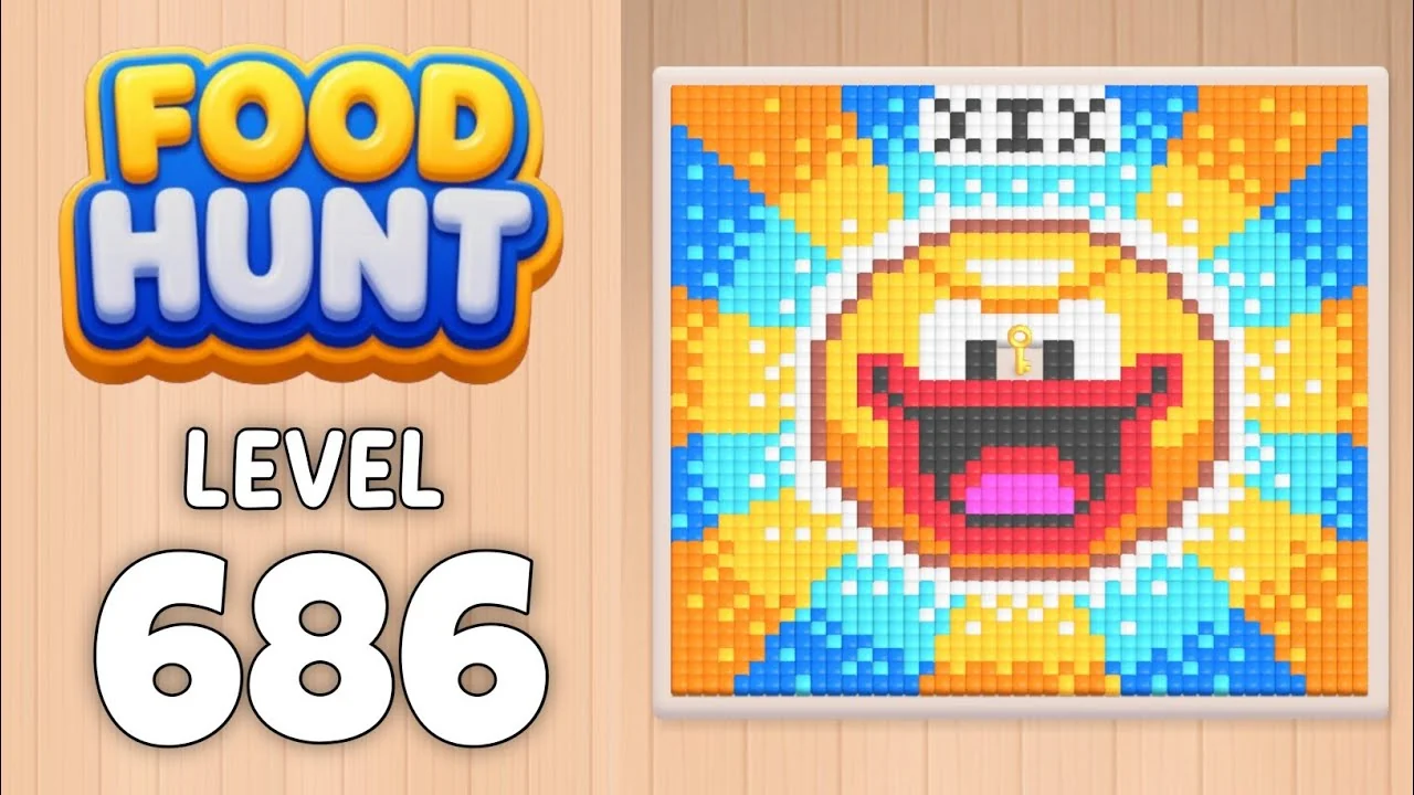 Food Hunt Level 686 board layout
