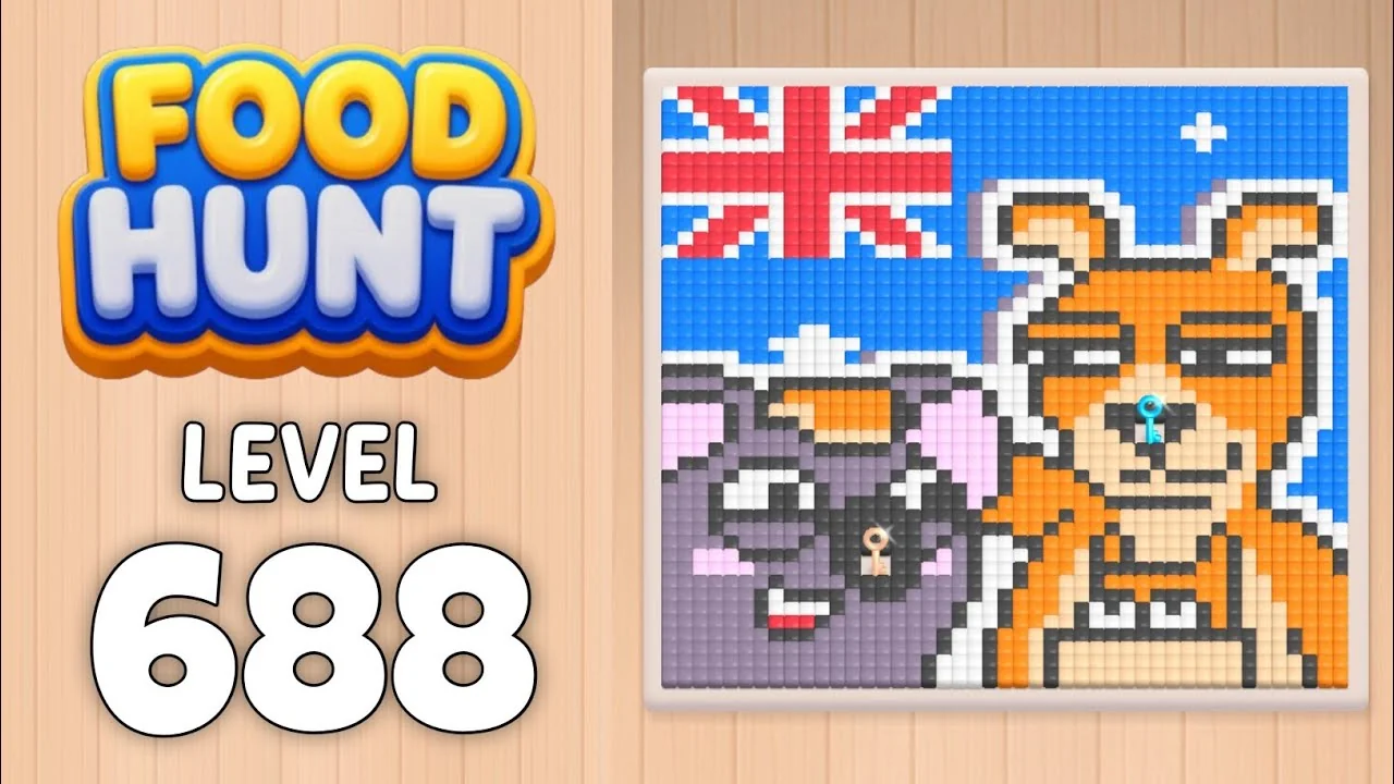 Food Hunt Level 688 board layout