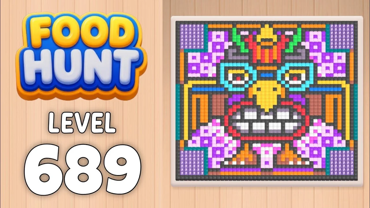 Food Hunt Level 689 board layout