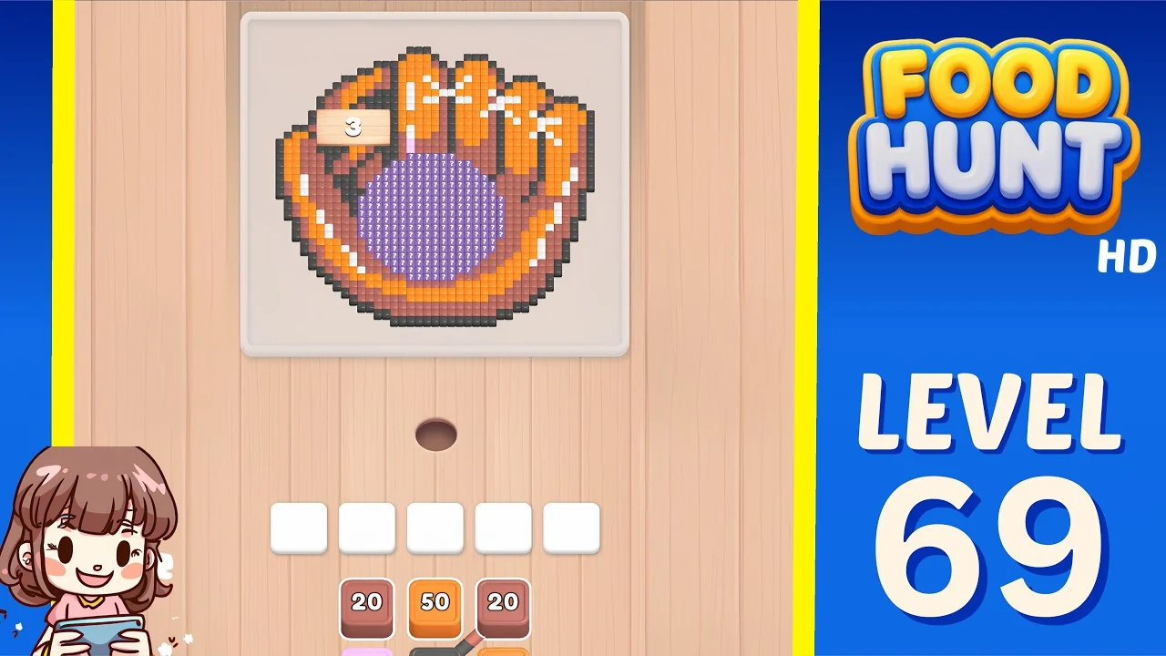 Food Hunt Level 69 board layout