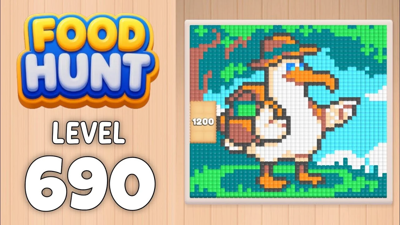 Food Hunt Level 690 board layout