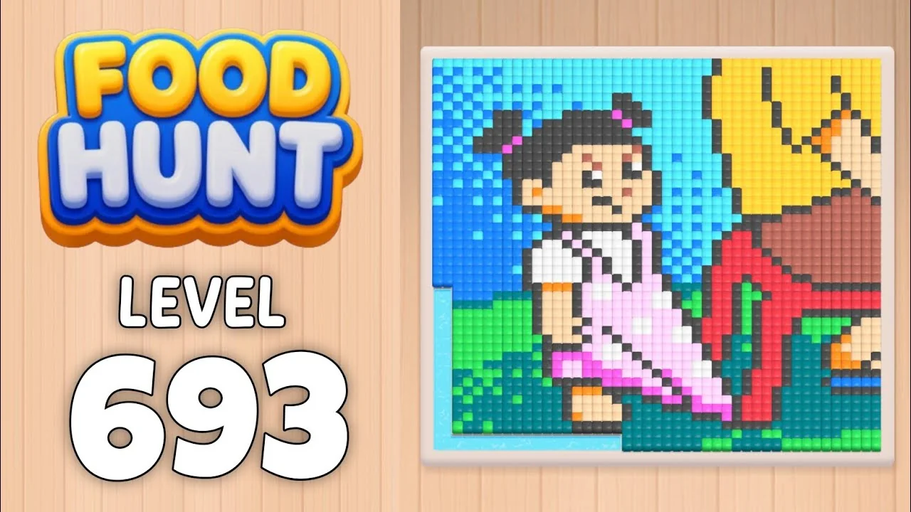 Food Hunt Level 693 board layout