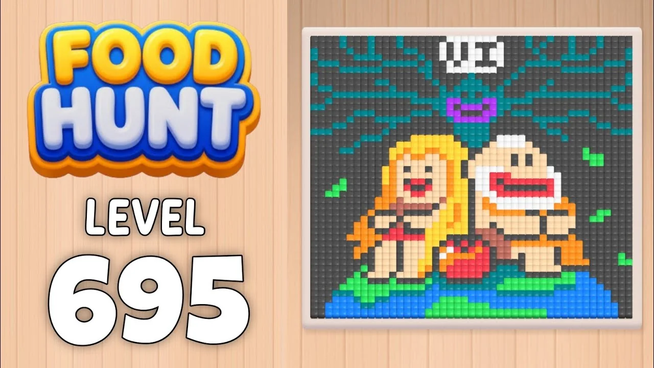 Food Hunt Level 695 board layout