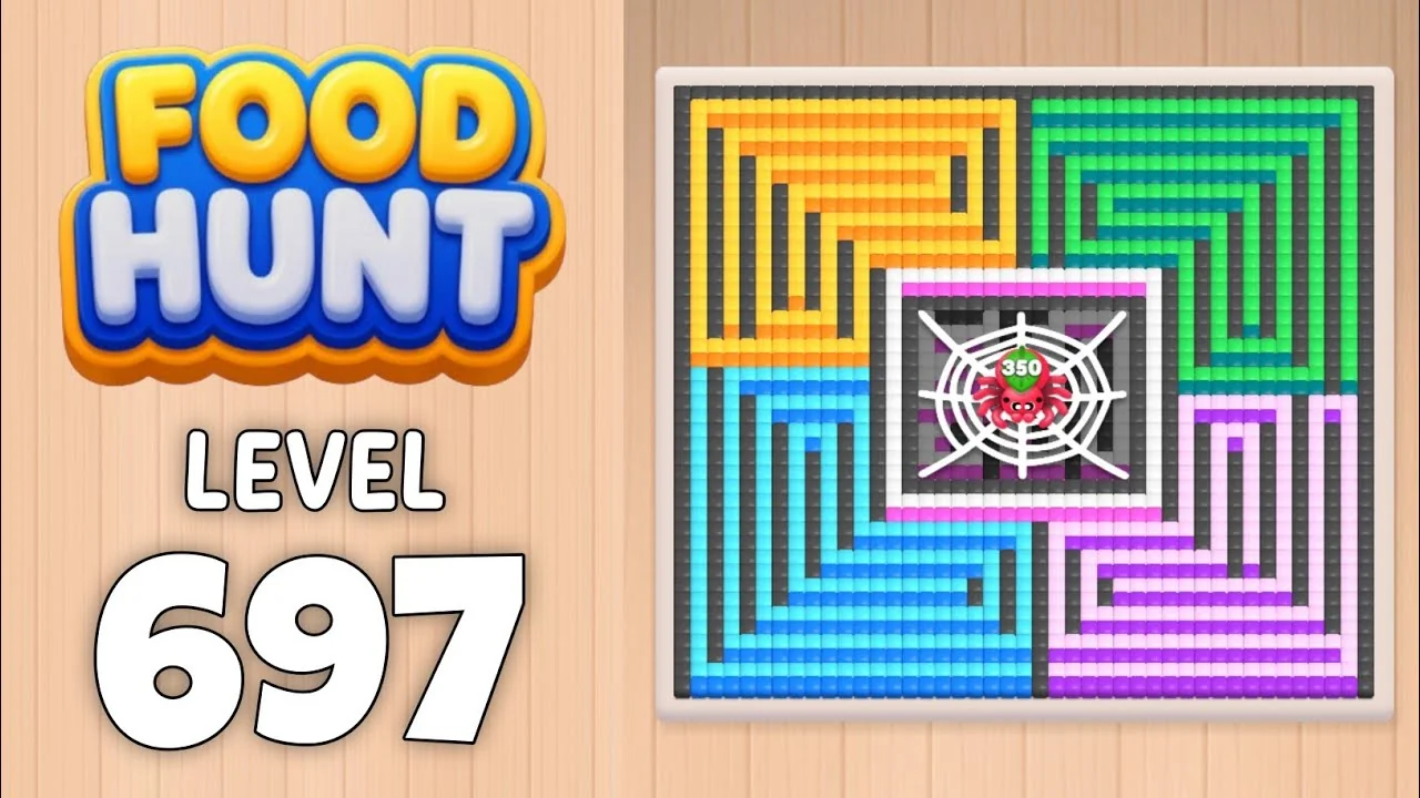 Food Hunt Level 697 board layout