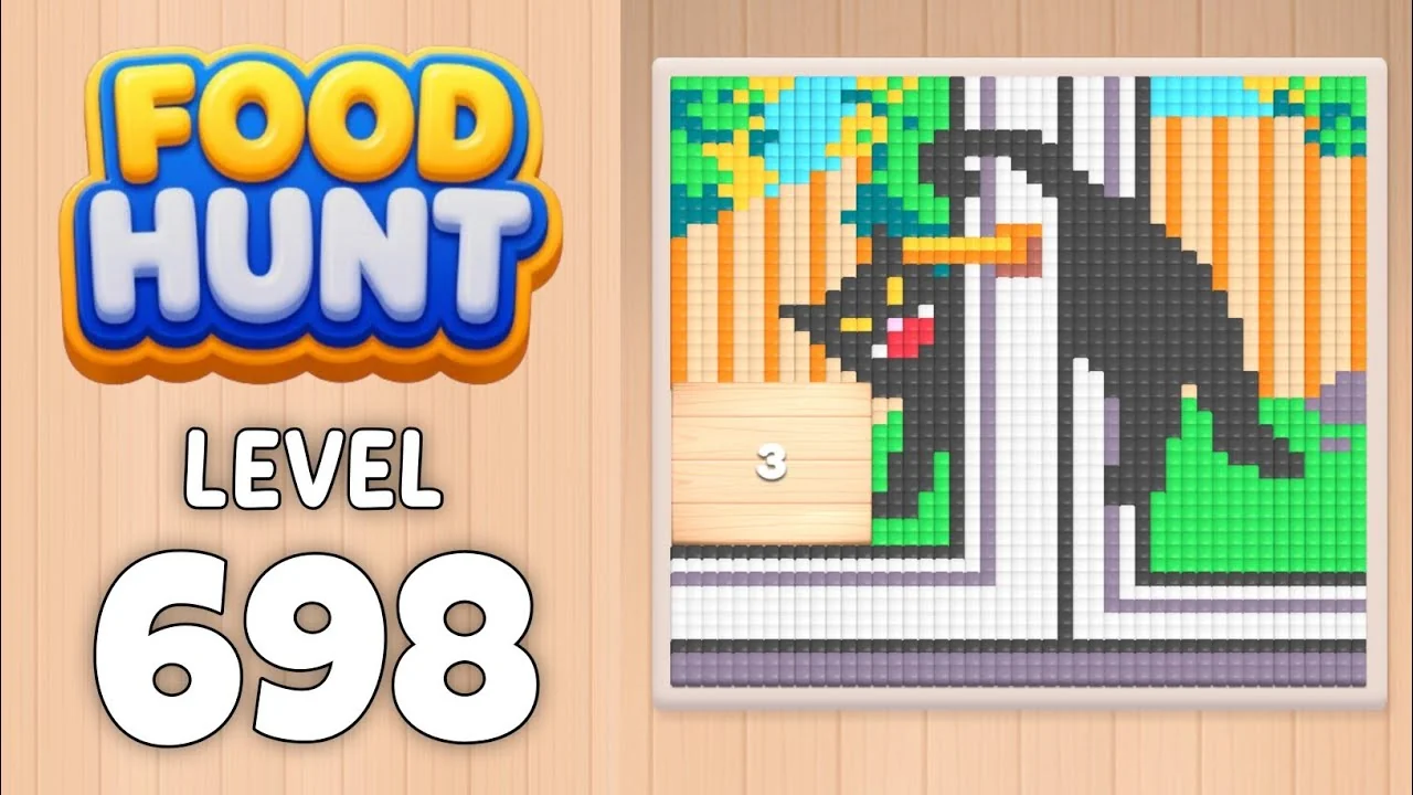 Food Hunt Level 698 board layout