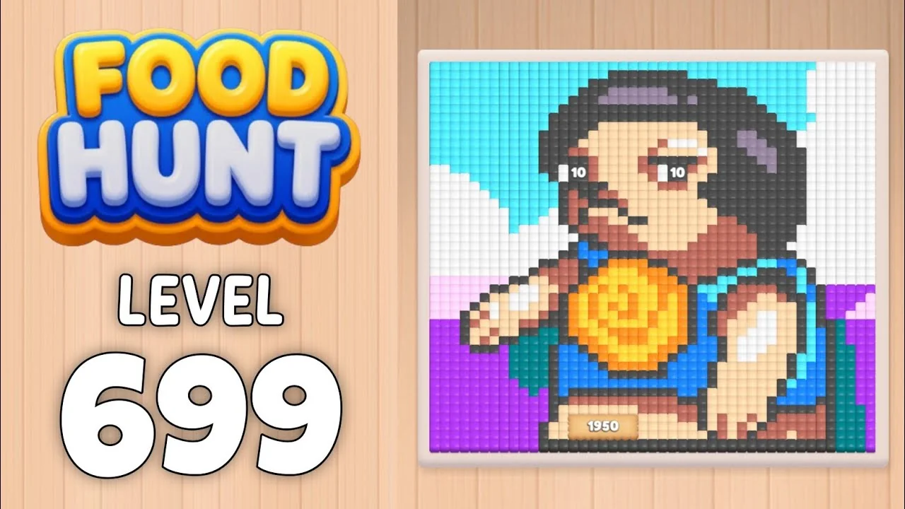 Food Hunt Level 699 board layout