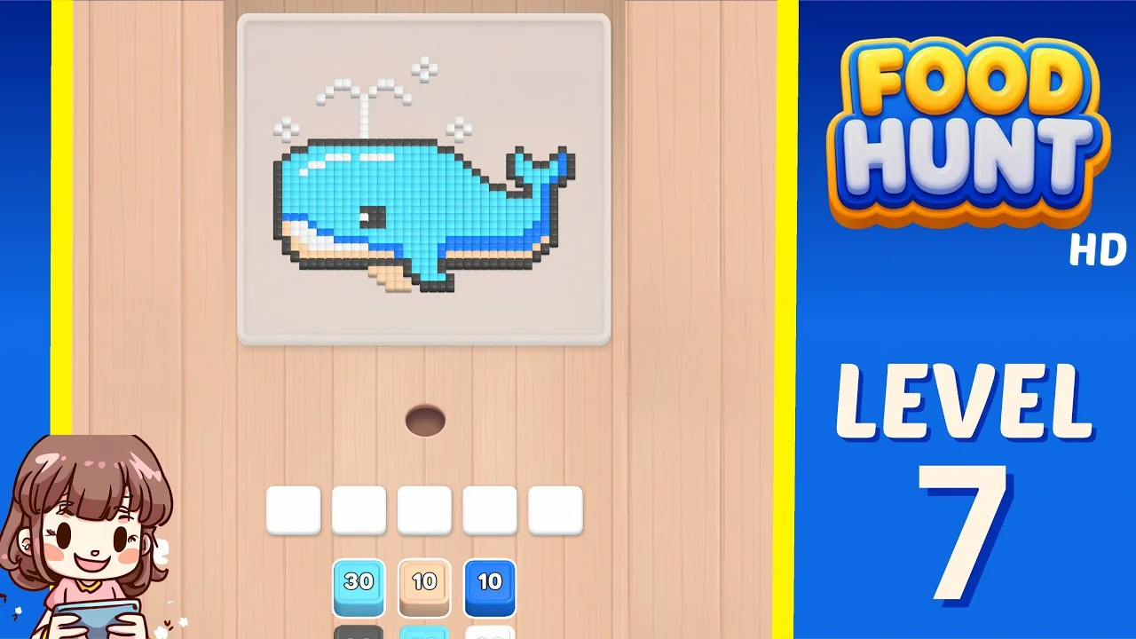 Food Hunt Level 7 board layout