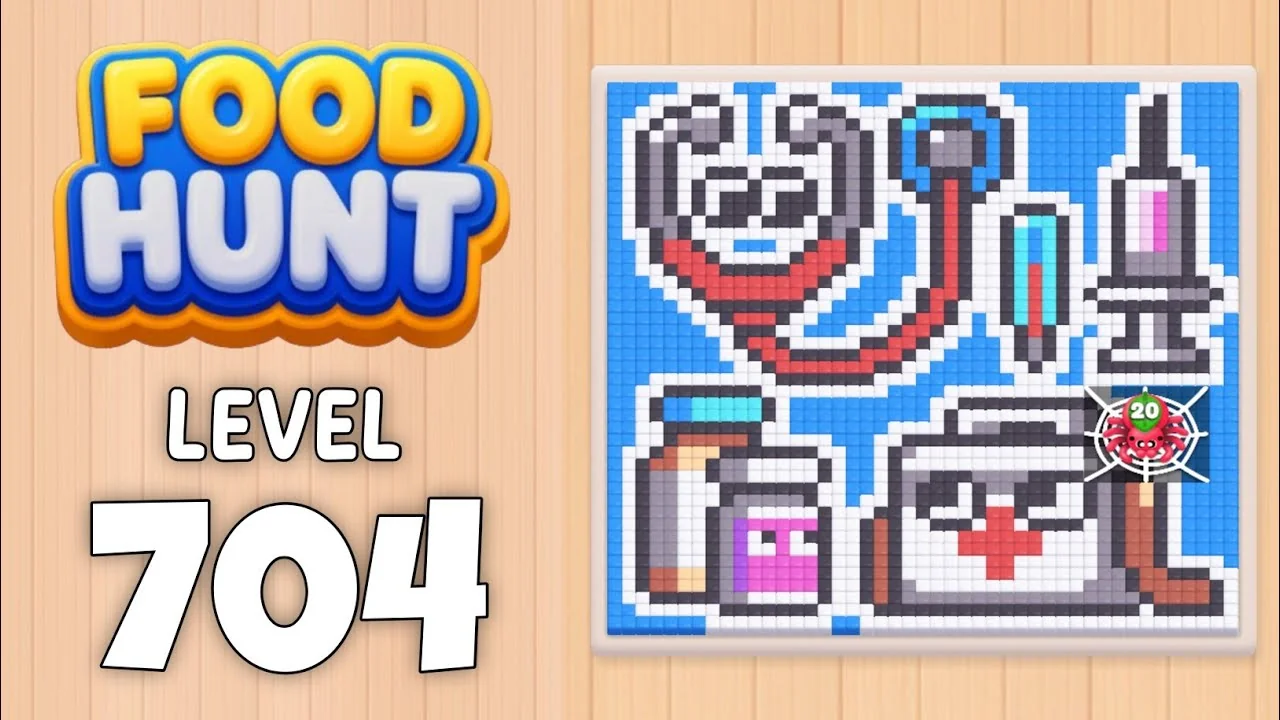 Food Hunt Level 704 board layout