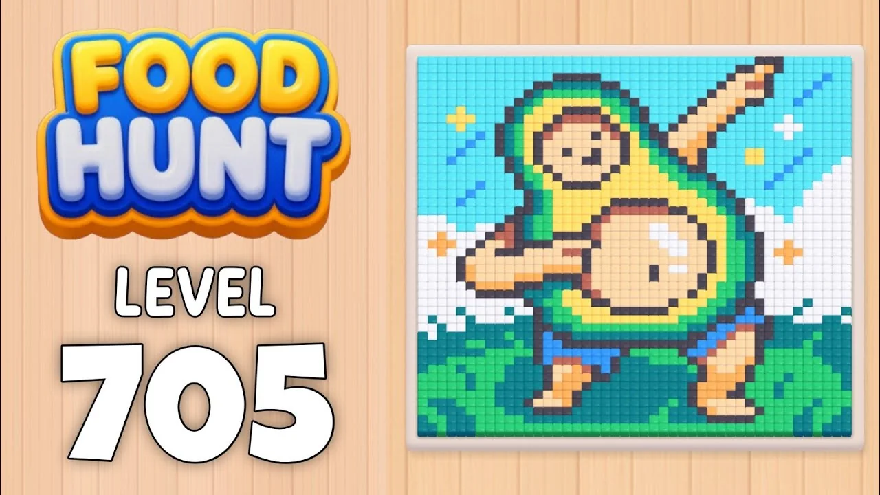 Food Hunt Level 705 board layout