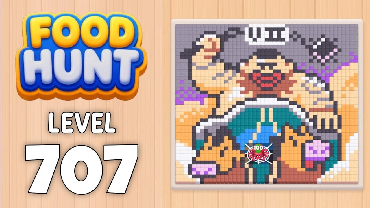 Food Hunt Level 707 board layout