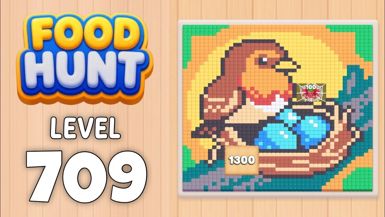 Food Hunt Level 709 board layout