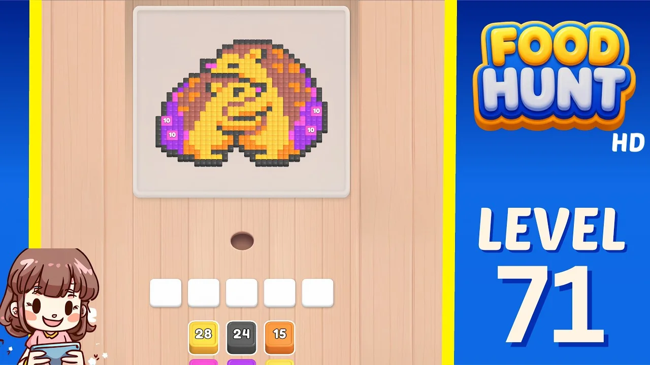 Food Hunt Level 71 board layout