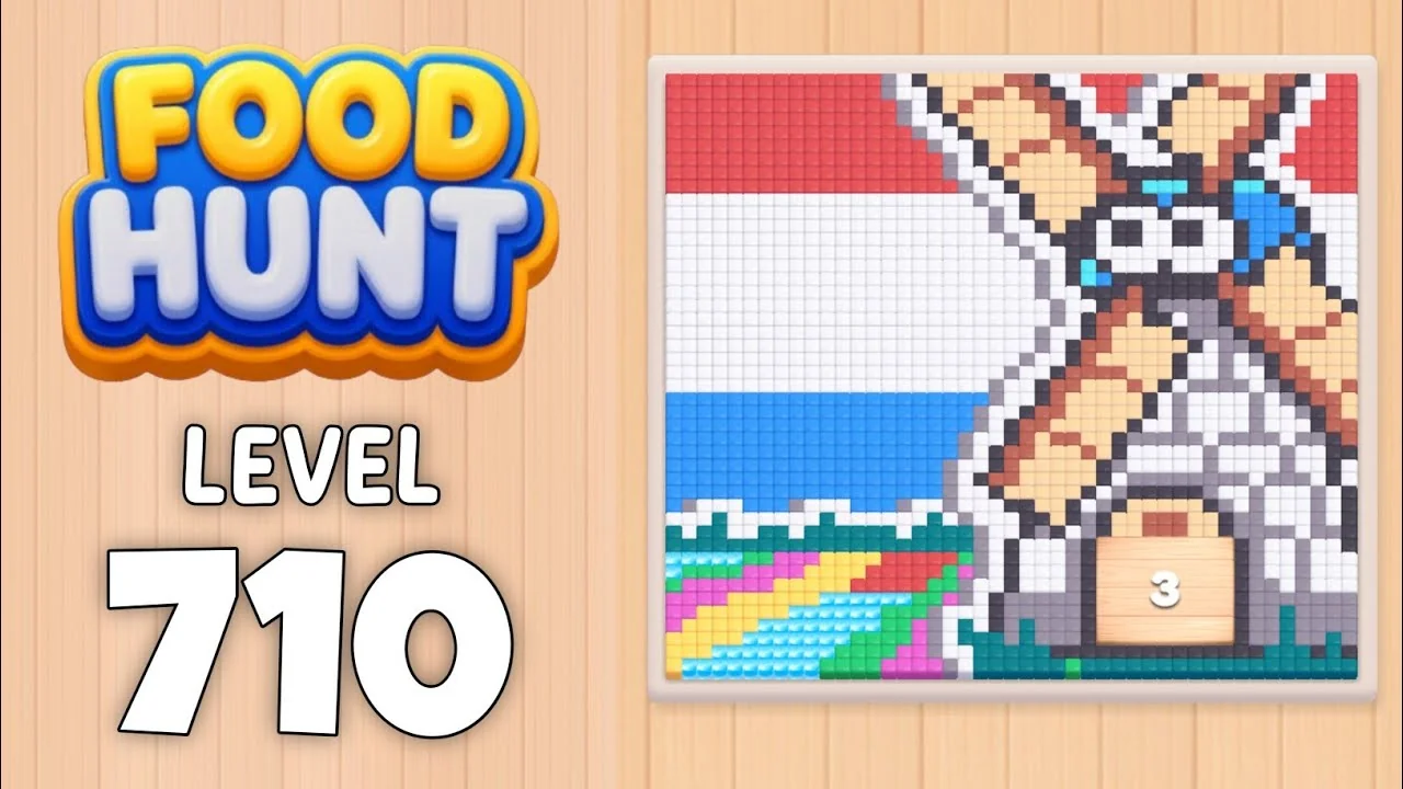 Food Hunt Level 710 board layout