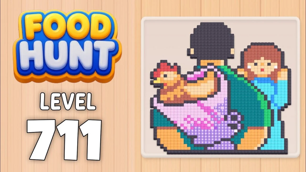 Food Hunt Level 711 board layout