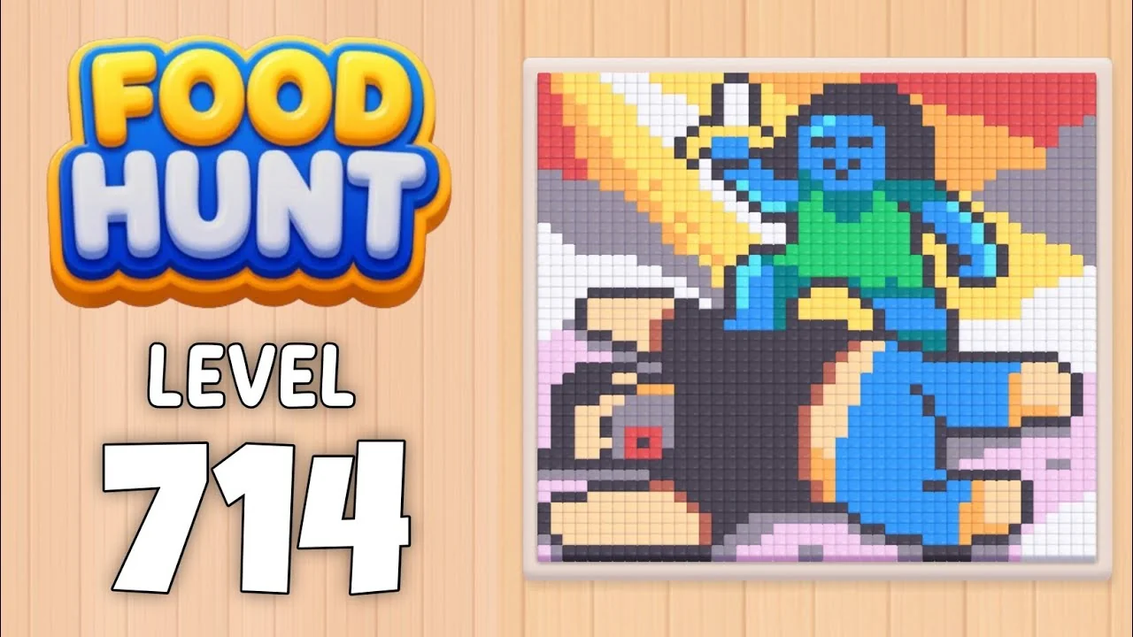 Food Hunt Level 714 board layout