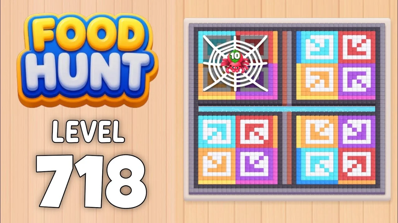 Food Hunt Level 718 board layout