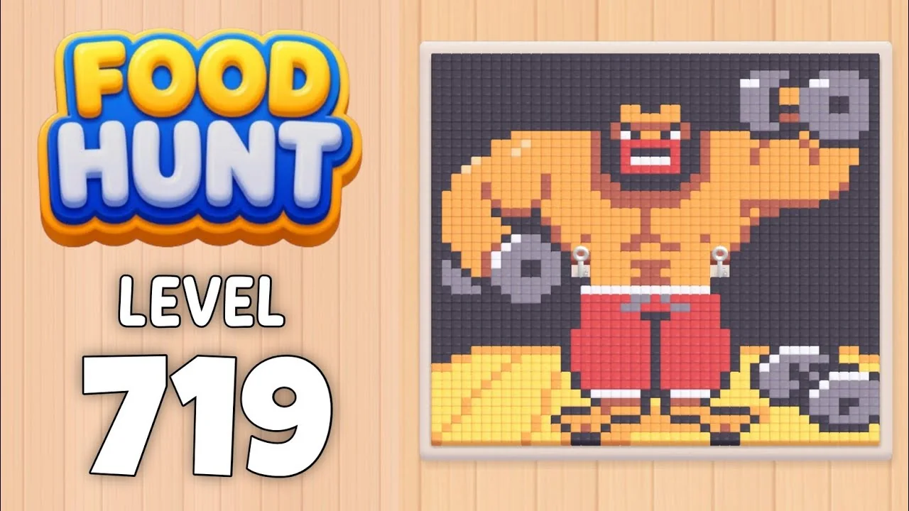 Food Hunt Level 719 board layout