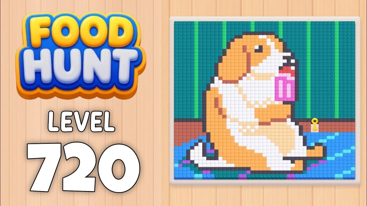 Food Hunt Level 720 board layout