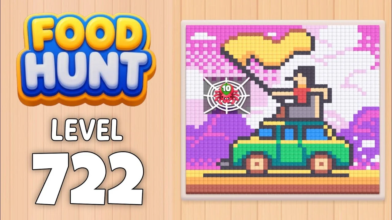 Food Hunt Level 722 board layout