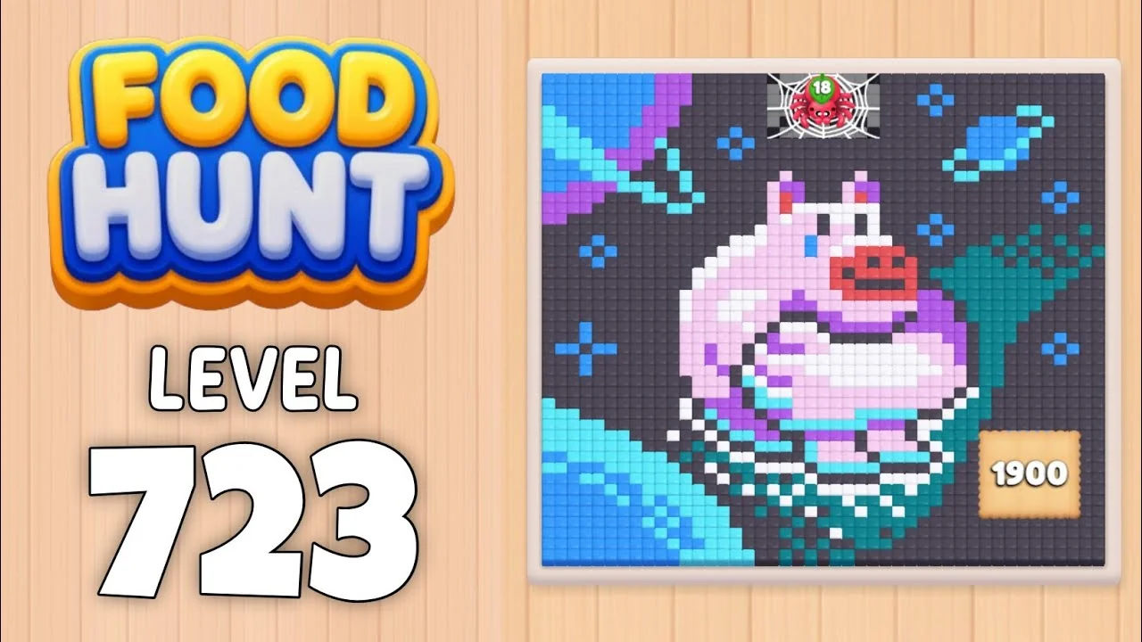 Food Hunt Level 723 board layout